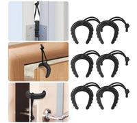 Profasion 6 Pack First Responder Door Stops, Door Jam for Law Enforcement, Police, Emergency Medical Services, Door Stoppers Wedge, Black