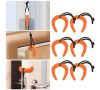 Profasion 6 Pack First Responder Door Stops, Door Jam for Law Enforcement, Police, Emergency Medical Services, Door Stoppers Wedge, Orange