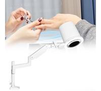 Profesional Nail Dust Extractor, Low Noise Strong Suction Power Adjustable 5 LED Brightness Nail Dust Collector, Universal Table Mount Dust Collector, Fan Operating Speed 4300rpm