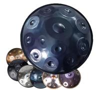 Professal 22" Handpan Steel Drum, 432Hz/440Hz Harmonic Hand Pan for Mtat, Yoga, Sound Healing - 12 Notes, Blue Color, Perfect for Relaxat and Therapy