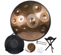 Professal 22-inch Handpan 432 Hz, 12-Note Steel Drum, Re Minor, Ideal for Yoga, Mtat, and Percuss, den h, High-Quali Sound, Relaxat Tool
