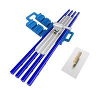 Professal 48" Bull Float Concrete Tool with Adjuble Bracket & Trowel, Aluminum Alloy hing Float, Ideal for Smooth Concrete s, Includes 4 Handles