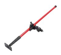 Professal Alloy Steel Leveling Rod with Fine Adjustment Head & Carrying Bag - Ideal Ceiling Mounting Pole for Surveying and Construct Use