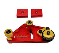 Professal Aluminum Power Feed Roller for Wood Shops Balanced Force Distribut Inclined Pulley Guide for Enhanced Efficiency in Woodworking.