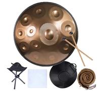 Professal Handpan 432Hz 440Hz in D Minor, 22" Steel Tongue Drum, 12 Notes for Mtat & Relaxat, d h, Perfect for Musicians & Wellness Practices.