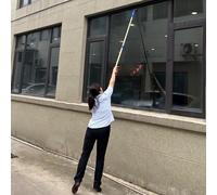 Professal Window Squeee with Adjustable Pole for High Reach Cleaning, Ideal for s, Skylights, and High Floors - 4ft/1.2m Casement Cleaning Kit