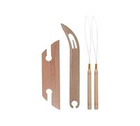 Professhional Wooden Beveled Inkle Weaving Shuttle-Kit, Knitting Weaving Loom-Tools for Weaving Accessories