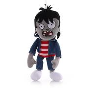 Profession PVZ Plush 30cm, Cute Plants Vs Zombies Plushies Officer/Businessman/Farmer/Thief/Knight Zombie Cosplay Stuffed Animal Doll Gift for Fans (Zombie in denim)