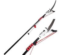Profession Telescopic Tree Pruner, Telescopic Tree Pruners with Pull Cord & Anti-Slip Handle, 3.6~7.2 Meters Freely Extendable, Labor-Saving Pulley Design for Trimming Branches and Leaves