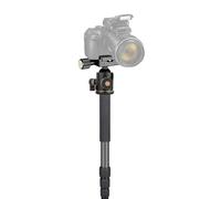 Professiona Heavy-Duty Carbon Fiber 70" Monopod/Unipod (Dual Optional Head) for Tamron 16-300mm f/3.5-6.3 Di II PZD Macro