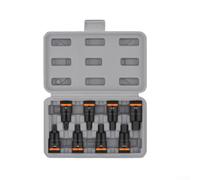 Professional 1/2 Inch Hex Socket Adapter Set With Chrome Vanadium Construction For Impact Tools Including H4 H5 H6 H7 H8 H10 H12 H14 H17 Bits In 55mm And 100mm Lengths For Mechanical Jobs(8PCS 55mm)