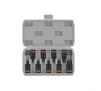 Professional 1/2 Inch Hex Socket Adapter Set With Chrome Vanadium Construction For Impact Tools Including H4 H5 H6 H7 H8 H10 H12 H14 H17 Bits In 55mm And 100mm Lengths For Mechanical Jobs(9PCS 55mm)