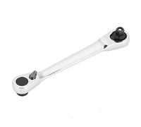 Professional 1/4" Mini Ratchet Wrench, 72 Tooth Drive, Hex Handle Lock Socket Quick Release (130mm)
