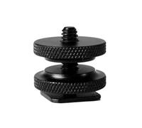 Professional 1/4inch Double Nut Tripod Mount Screw To Flashes Camera Hot Shoe Adapter Tripod Accessories Tripod Accessories