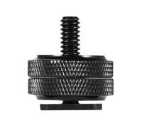 Professional 1/4inch Double Nut Tripod Mount Screw To Flashes Camera Hot Shoe Adapter Tripod Mount Adapter Accessories Double Nut Cold Shoe