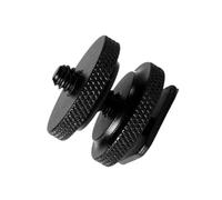 Professional 1/4inch Double Nut Tripod Mount Screw To Flashes Camera Hot Shoe Adapter Tripod Mount Adapter Accessories Professional Camera Equipment