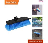 Professional 10” Bi-Level Soft Brush with Squeegee for Streak-Free Cleaning
