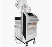Professional 10 in 1 Hydro Facial Water Oxygen Jet Peel BIO Photon Beauty Machine, Multi-Function Skincare Salon Equipment with Mobile Cart
