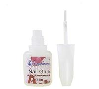 PROFESSIONAL 10g NAIL ART GLUE & BRUSH STRONG ADHESIVE ACRYLIC FALSE FAKE NAIL GLUE 1pc