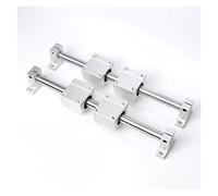 Professional 10pcs Optical Axis Linear Rail Shaft OD8/10/12mm 200-600mm+SCS8/10/12UU Bearing Blocks+SK8/10/12 Support(500mm,20mm)