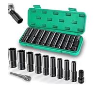 Professional 11 Piece Impacts Grade Socket Featuring Size Marking for Quick Identification in Mechanical Work 10-24mm Heavy Duty Socket for Agricultural Machinery