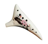 Professional 12 Hole Ceramic Ocarina Soft Voice Ocrina Musical Instrument for Music Lessons and Outdoor Performances Ceramic Ocarina