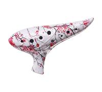 Professional 12 Hole Ceramic Ocarina Wide Octave Ranges Easy to Learn Wind Instrument for School Bands and Performers Ceramic Ocarina for Beginners