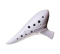 Professional 12 Hole Ceramic Ocarina Wide Octave Ranges Easy to Learn Wind Instrument for School Bands and Performers Ceramic Ocarina for Beginners