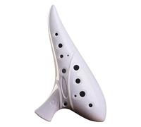 Professional 12 Hole Ceramic Ocarina Wide Octave Ranges Easy to Learn Wind Instrument for School Bands and Performers Ceramic Ocarina Music Instrument