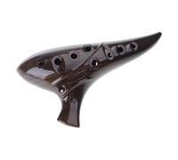 Professional 12 Hole Ceramic Ocarina Wide Octave Ranges Easy to Learn Wind Instrument for School Bands and Performers Ceramic Ocarina Music Instrument