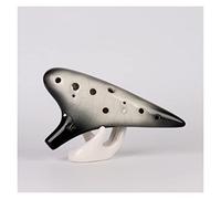 Professional 12-hole Gradient Black Ocarina Musical Instrument Alto C Tone Ceramic Ocarina Student Music Gift ocarina instrument