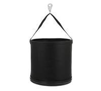 Professional 12Inch Hard Base Tool Organizers Ergonomic Strap Canvas Utility Bucket for Mechanics Contractors Canvas Bag Heavy Duty Storage Workshop Organization Contractor Tote Industrial Hard Bottom