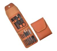 Professional 12pcs Nails Cutter Manicure Tool Nails Cutter Set Stainless Steel Grooming Essential for Travel Home Use Manicure Set with Pu