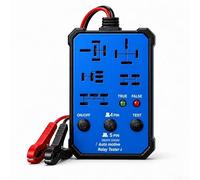 Professional 12v 24v Relay Diagnostic Tool Featuring Integrated Status Lights And Versatile Socket Design For Efficient Vehicle Electrical Testing In Auto Workshops With Metal Build(Blue)