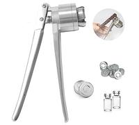 Professional 13-32mm Stainless Steel Vial Crimper, Fast Perfume Bottle Sealing Machine, Manual Capping Tool for Effortless Vial Closure, Time-Saving Design