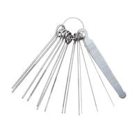 Professional 13-Needle File Set for Guitar Nut and Saddle Slotting. Essential Luthier Tool for Bridge & Nut Repair on String Instruments.