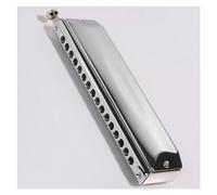 Professional 16-hole Chromatic C Key Harmonica Brass Comb Fashionable Silver Harmonica Suitable For Beginners