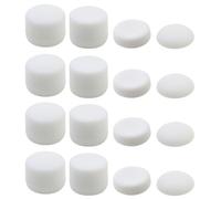 Professional 16-Pack Joystick Caps/Thumb Grips for PS5, Xbox Series X|S, DualSense Edge, Switch Pro Controller - 3 Heights, Concave & Convex, Non-Slip Grip PS5 Controller Accessories (White)