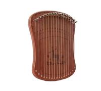 Professional 17 String Lyre Harp Mini Fingerstyle Kalimba Finger Piano With Accessories Creative Music Box For Beginner Kid for Adult/Beginners(Brown-Single Board)