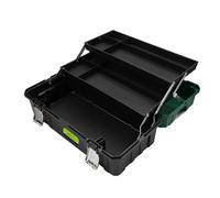 Professional 17inch Tool Storage Box Large Capacity Organizers With 3 Dismountable Tiers Suitable For DIYer Enthusiasts Workshop Storage Solution