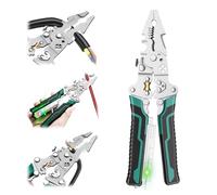 Professional 18-in-1 Electrical Pliers Multi Tool for Electricians | Wire Stripper, Wire Cutter, Crimper, Cable Stripper Machine, Voltage Tester, Screwdriver | All-in-One Pliers Tools for DIY