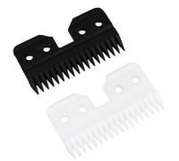 Professional 18 Teeth Hair Clipper Replacement Blades, Zirconia Ceramic Moving Blade for Oster A5 Fast Feed Clippers Perfect for Both Pet Grooming/Human Hair (Multi-Color, 2)