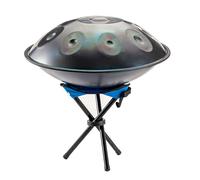 Professional 18Inch Handpan Drum - Lapis Lazuli, 440Hz 9Notes Hand Drum Instrument with Handpan Stand & Shoulder Bag, Gift for Advanced Players & Beginners (Color : D Minor)