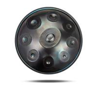 Professional 19Inch Small Handpan Drum, 440Hz 9Notes Steel Drum Instrument for Advanced Players & Beginners, Ideal for Music Creation, Meditation, Yoga, Sound Healing (Color : D Minor)