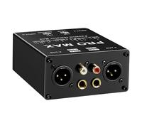 Professional 2 Channel Ground Loop Isolator XLR Noise Reduction Filter for Live Streaming Systems Multifunctional Way Sound Isolator