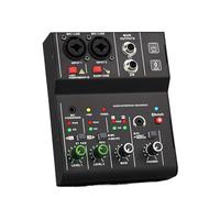 Professional 2 Channels Mixer Interface Sound Card Console Mini USB Recording MIXER For DJ Studio Guitar