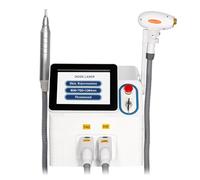 Professional 2-in-1 Diode Laser Hair Removal Machine, 755nm 808nm 1064nm Multi-Function Skin Rejuvenation System for Pigment Fading and Acne Scar Care, Beauty Salon Device