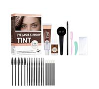 Professional 2-in-1 Eyebrow & Eyelash Tint Kit for Waterproof Definition - Salon-Quality Brow Lamination & Shaping Set with Cream, Tools & Disposable Applicators for Long-Lasting Use