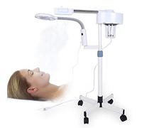 Professional 2 in 1 Facial Beauty Steamer with 3X Magnifying Lamp, Stand Movable Facial Steamer with Beauty Lamp, Multifunctional Spa Beauty Salon Skin Care Steamer Equipment for Home or Salon