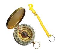 Professional 2-Pack Outdoor Compass Set With Retractable Lanyard & Keyring - Mini Pocket Navigation Tool for Camping, Survival Gear, Orienteering